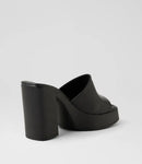 Roc Nina Black Leather Heels