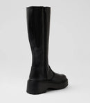 Roc Troupe Black Leather Knee High Boots