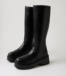 Roc Troupe Black Leather Knee High Boots