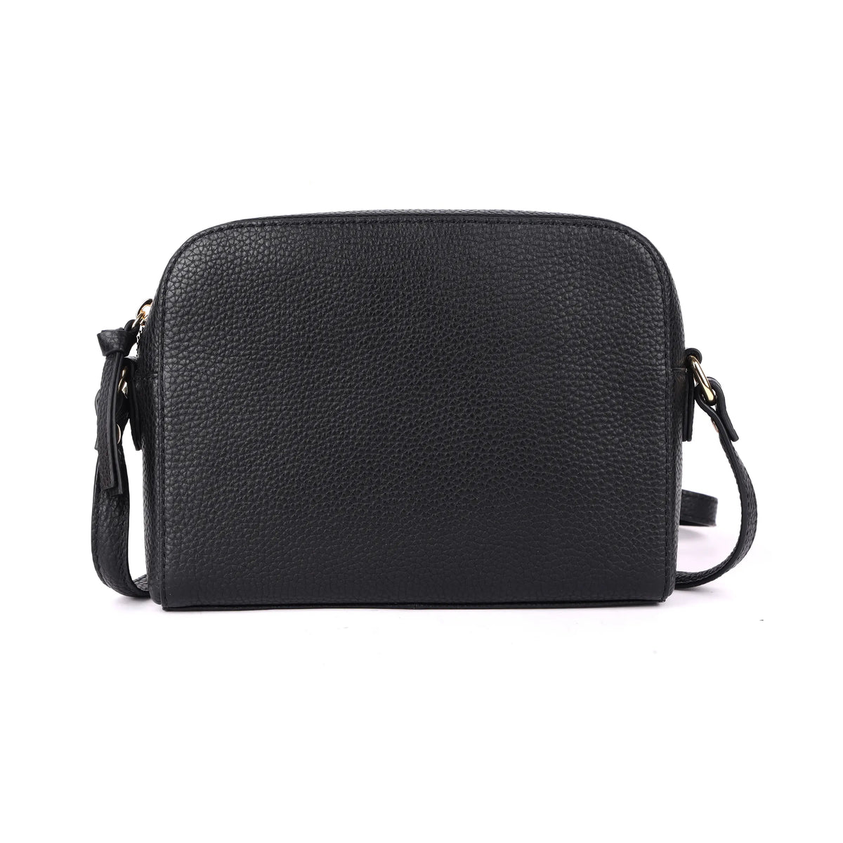 Rugged Hide Leather - Milan Shoulder Bag - Black