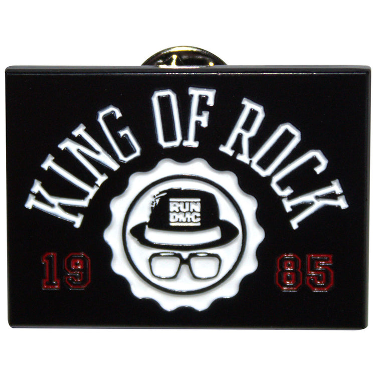 Run DMC King Of Rock Pin Badge