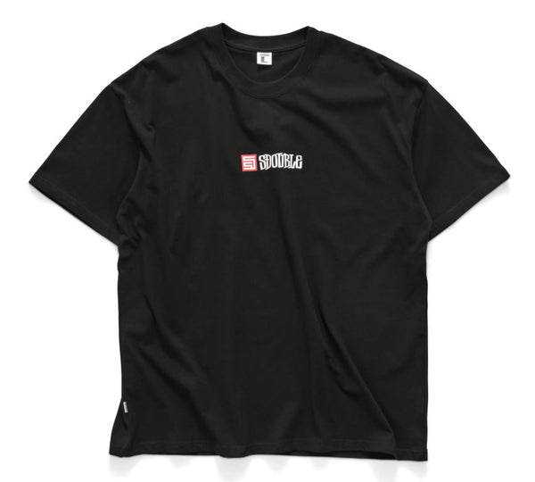 S Double S Cube Mid Block SS Tee Black
