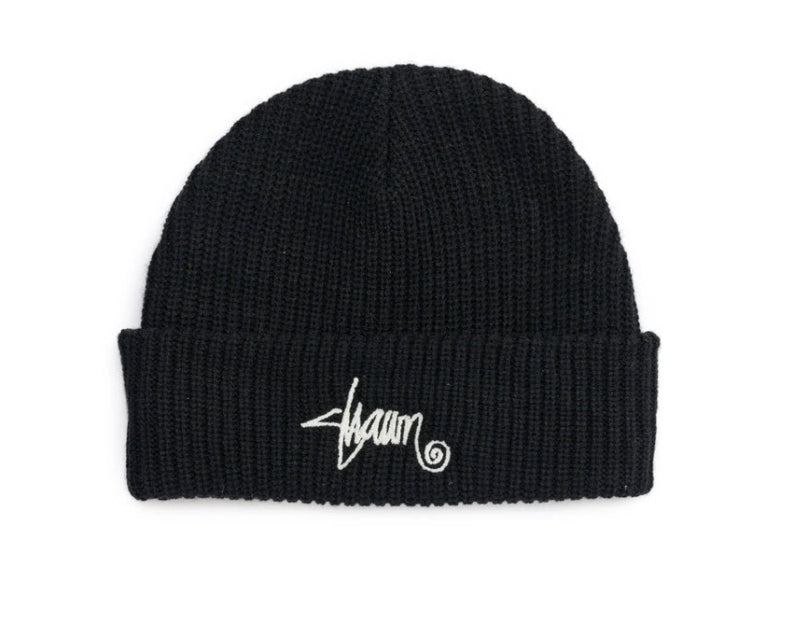 S Double Mid Beanie Black