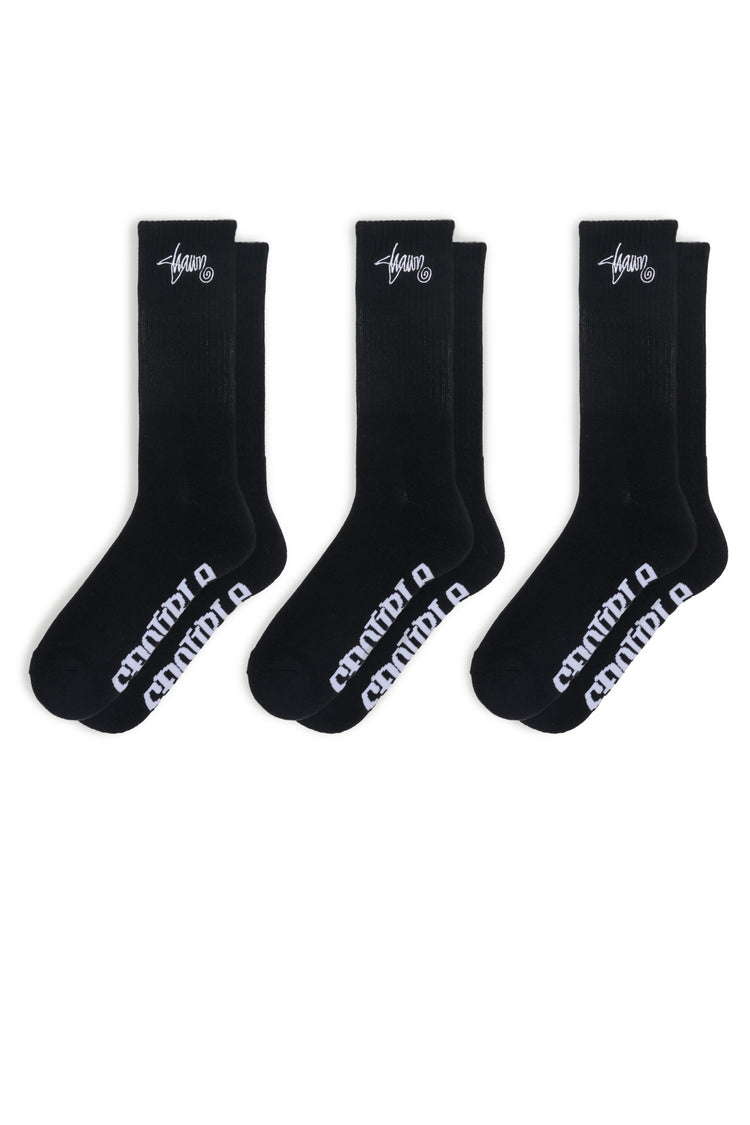 S Double Standard Shawn Socks (3PK)