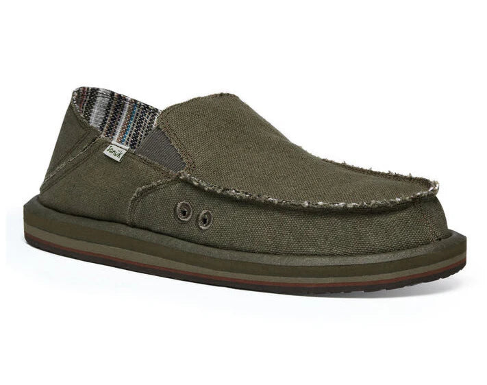 Sanuk Donny Hemp Army