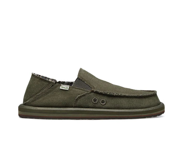 Sanuk Donny Hemp Army