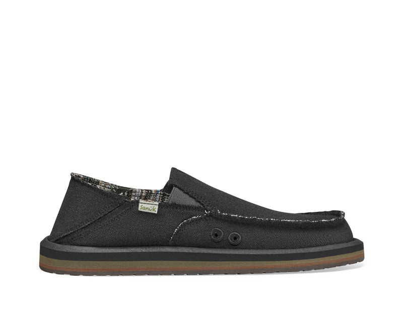 Sanuk Vagabond ST Hemp Black