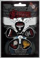 Saxon Guitar Picks Plectrums set of 5