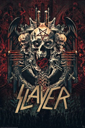 Slayer Skullagramm Poster