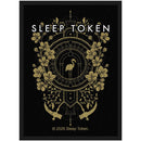 Decorative poster with 'Sleep Token' design on a black background