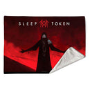 Sleep Token Sherpa Fleece Blanket Red Light Multicolour Double