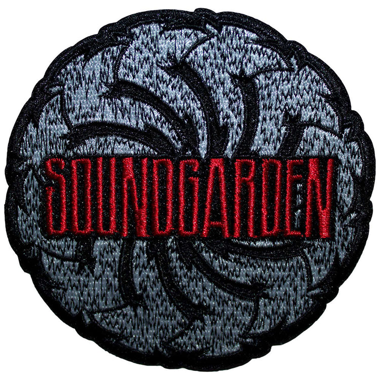 Soundgarden Logo Swirl B&W Woven Patch