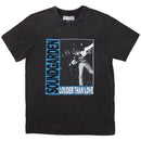 Soundgarden Louder Than Love Unisex Stone Wash T-Shirt Charcoal Grey