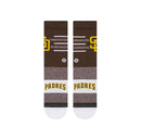 Stance Closer SD - San Diego Padres Brown Crew Socks