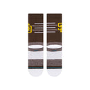 Stance Closer SD - San Diego Padres Brown Crew Socks