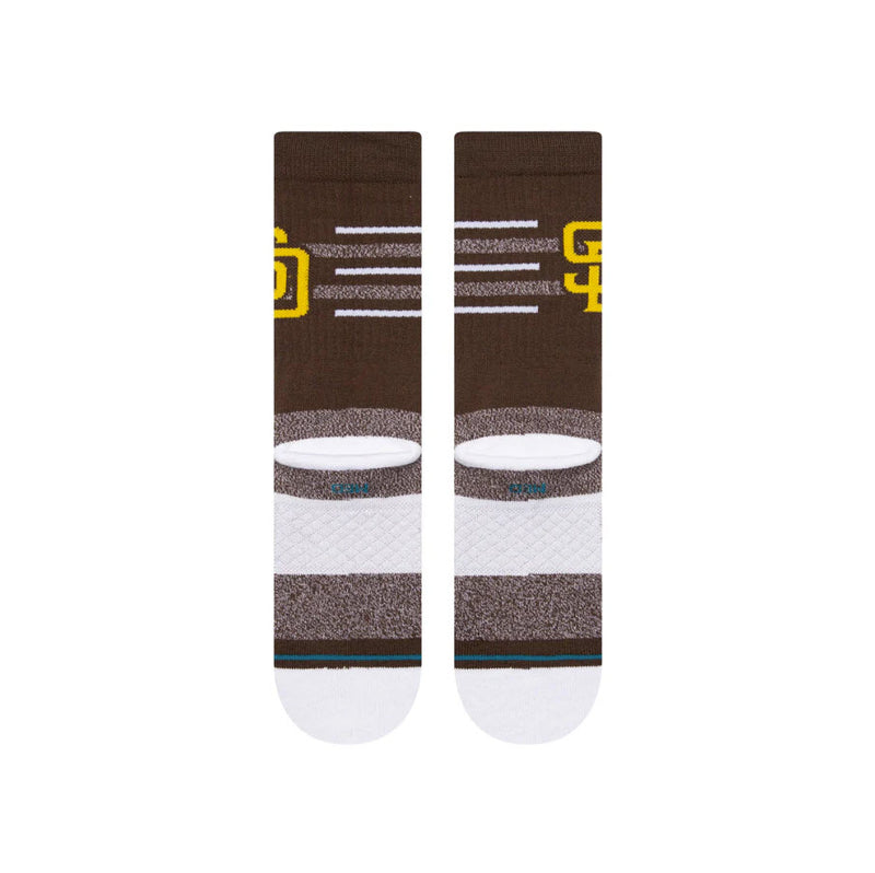 Stance Closer SD - San Diego Padres Brown Crew Socks