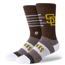 Stance Closer SD - San Diego Padres Brown Crew Socks