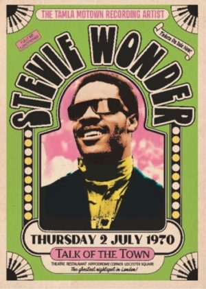 Stevie Wonder Talk Of The Town London Poster