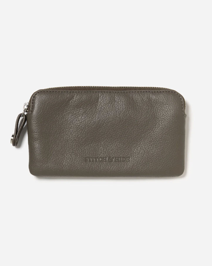 Stitch & Hide Leather Lucy Pouch Stone