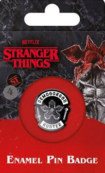 Stranger Things 4 Demogorgon Hunter Enamel Pin Badge