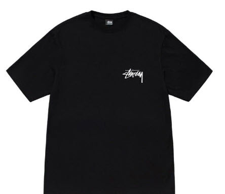 Stussy Black T-Shirt Lion