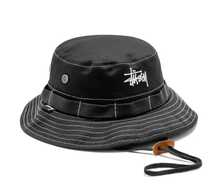 Stussy Contrast Topstitch Boonie Bucket Hat