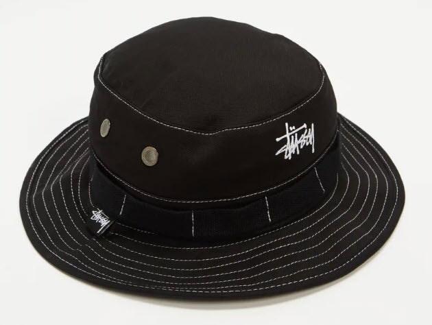 Stussy Contrast Topstitch Boonie Bucket Hat