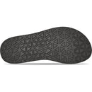 Black sandal sole with geometric pattern on a white background