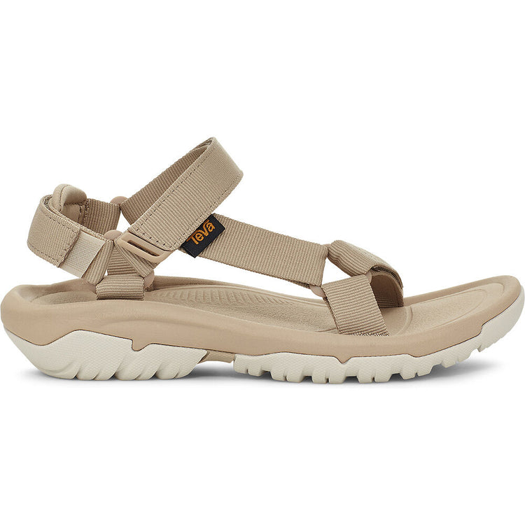 Beige sandal with white sole on a white background
