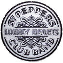 The Beatles SGT Pepper Drum B&W Woven Patch