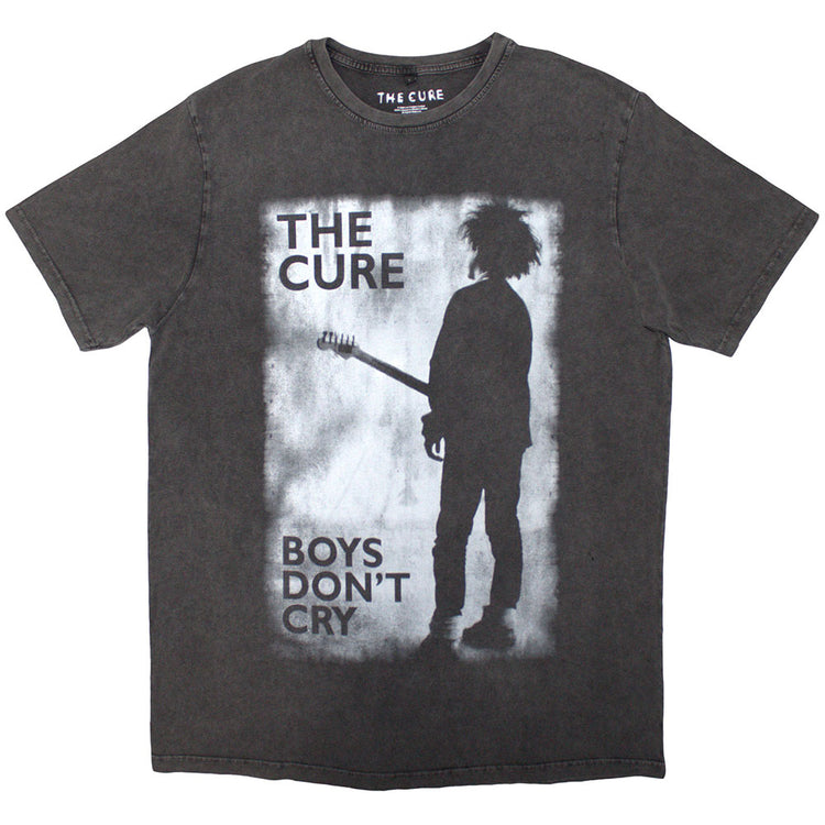 The Cure Boys Don't Cry Black &amp; White Unisex Stone Wash T-Shirt