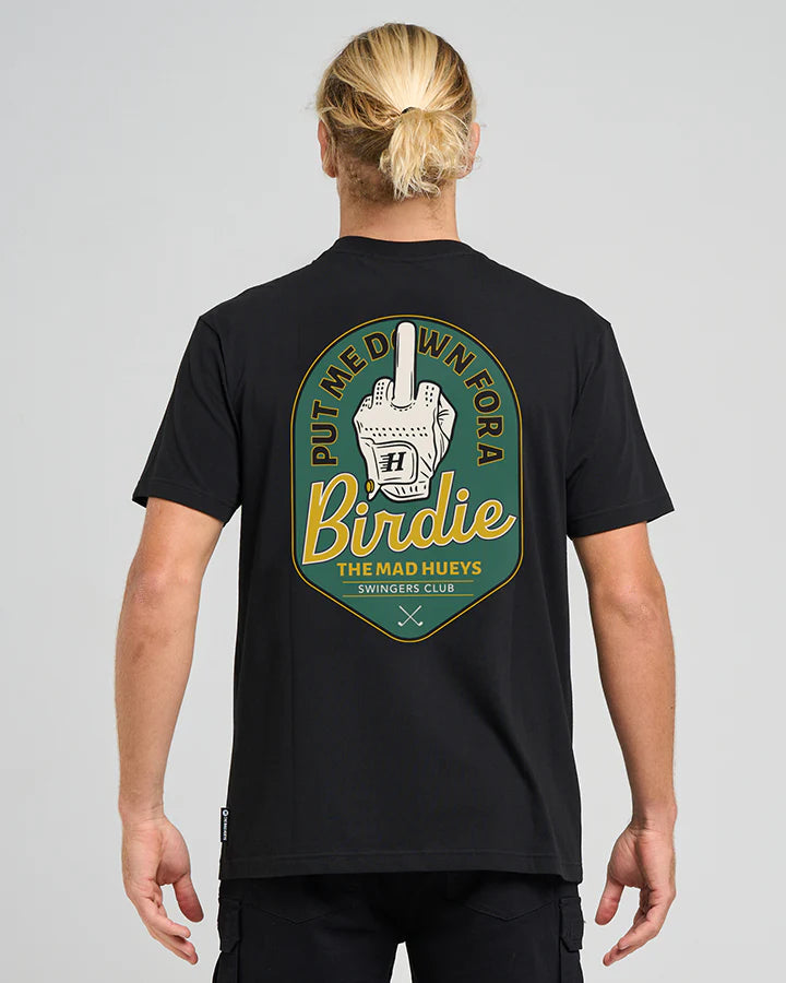 The Mad Hueys Birdie Black T-Shirt