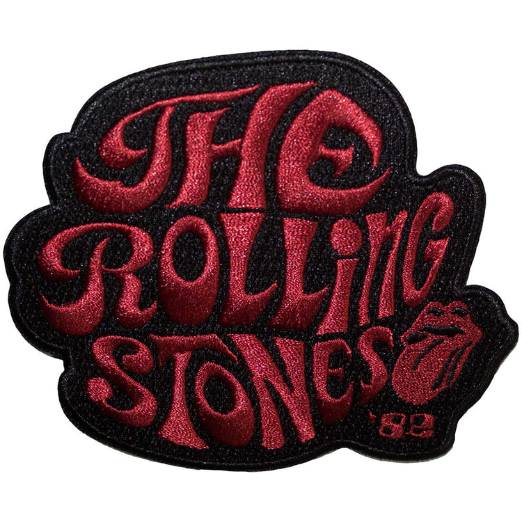 The Rolling Stones Swirl Logo '82 Woven Patch