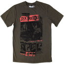The Sex Pistols Photo Collage Unisex T-Shirt Stone Wash Green