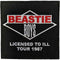 The Beastie Boys Licensed To Ill Tour 1987 Woven Patch