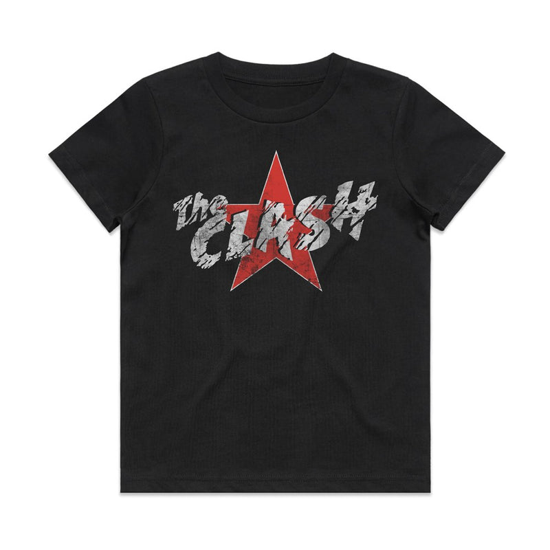 The Clash Star Logo Kids Black T-shirt