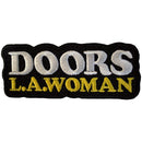 The Doors LA Woman Text Logo Patch on Black Black
