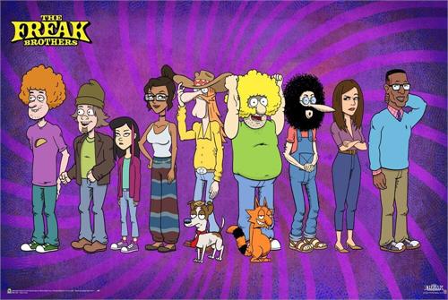 The Freak Brothers Main Cast Poster