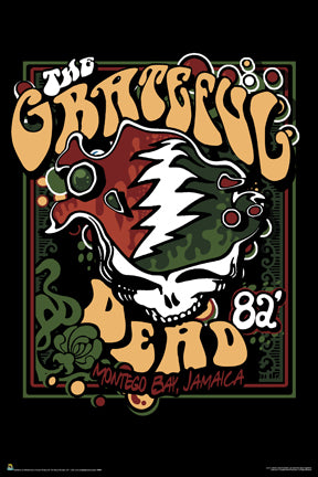 The Grateful Dead Montego Bay Rasta Splash Poster – Famous Rock Shop