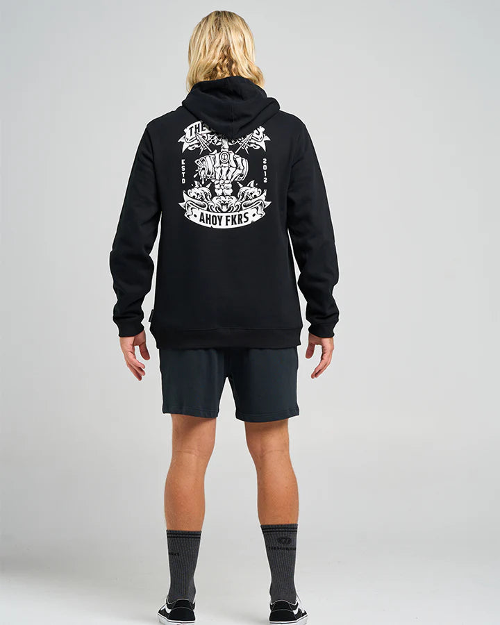 The Mad Hueys Ahoy Fkrs Storm Hooded Pullover