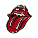 The Rolling Stones Classic Tongue Silver Outline Pin Badge