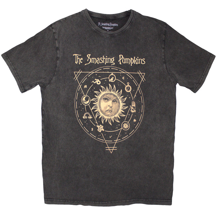 The Smashing Pumpkins Ladies T-Shirt Dress Celestial Sun Black