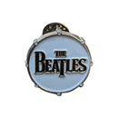 Decorative item with 'The Beatles' logo on a white background