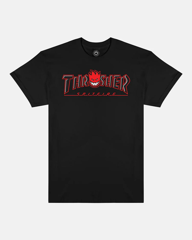 Thrasher X Spitfire - Big Head Outline Tee