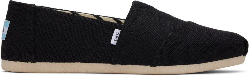 Toms Womens Alpargata Classic Black Canvas