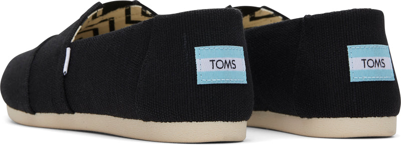 Toms Womens Alpargata Classic Black Canvas