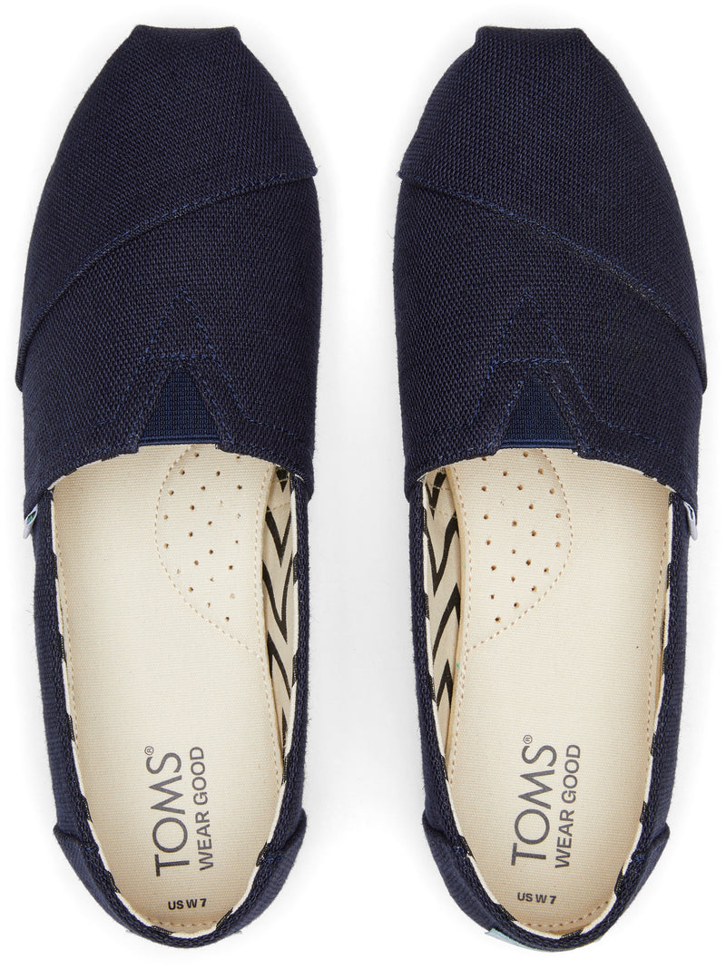 Toms Womens Alpargata Classic Navy Canvas