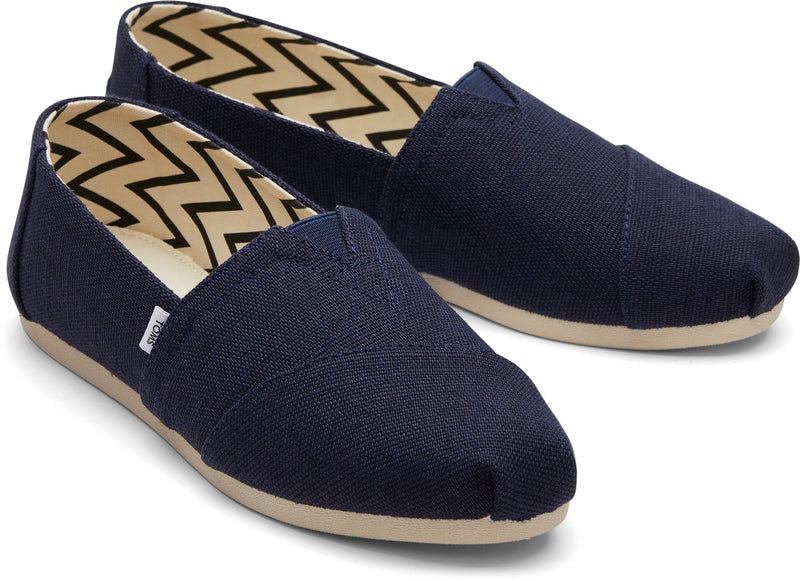 Toms Womens Alpargata Classic Navy Canvas