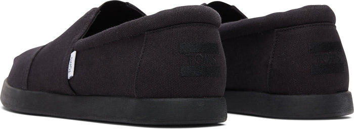 Toms Mens Alpargata FWD - All Black Recycled Cotton Canvas