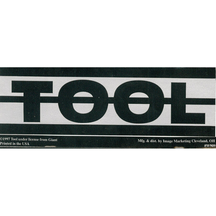 Tool Logo Peel and Stick Vintage Sticker 1997